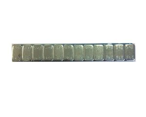Klebegewicht Stahl verzinkt, silber, 60gr  Riegel VPE 100 Stück